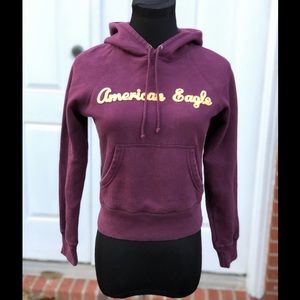 American Eagle Burgundy Hoodie